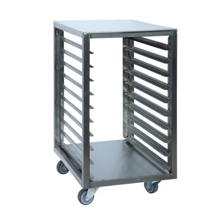 PANIMATIC - Échelles 60X80 de manutention inox pour plaques 10 étages avec dessus inox