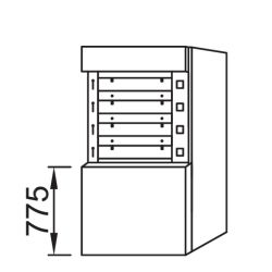 PANIMATIC - Four à sole 4 bouches 600 x 800 130 mm