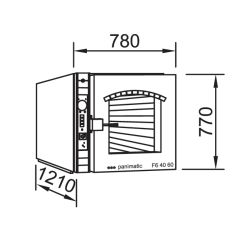 PANIMATIC - Four ventilé 6 ET. 400 x 600 électrique avec buée pour pain