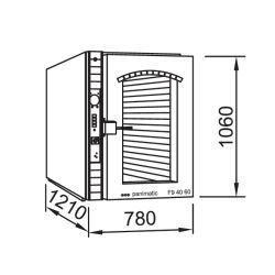PANIMATIC - Four ventilé 9 ET. 400 x 600 électrique sans buée pour viennoiserie