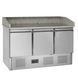 TEFCOLD - Table à pizza +2 à +10 °C 400 / 368 litres6 x GN1/4