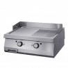 PLANCHA GASTRO MOITIEE RAINUREE CHROME DOUBLE ÉLECTRIQUE