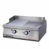 PLANCHA GASTRO MOITIEE RAINUREE DOUBLE ÉLECTRIQUE