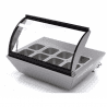 SALADETTE VITREE A POSER - 76 cm - 8x GN 1/6 - 4x GN 1/3
