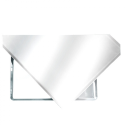 PLAQUE PATISSIERE 400x600 TOLE ALU 15/10EME PLEINE 4 BORDS EVASES
