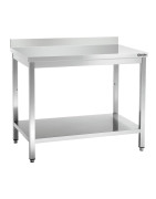 Tables CHR bords droits inox démontables et montées pas cher | Matériels professionnels de restauration, boulangerie, traiteur