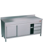 Tables armoires de travail en inox pas cher | Matériel professionnel de boulangerie, pâtisserie, restauration