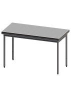 Tables grande cuisine bords rayonnés démontables et montés pas cher | Matériels professionnels de restauration, boulangerie, traiteur
