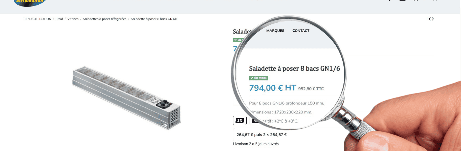 Prix imbattable cas client